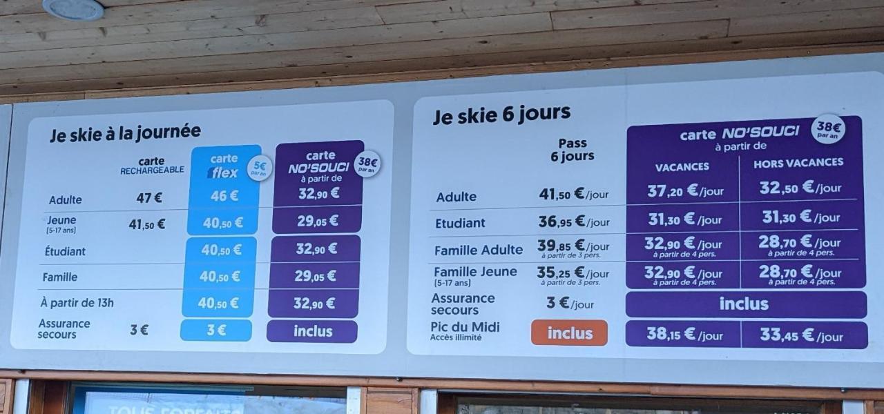 Andemu Studio Cabine 2 A 4 Personnes Barèges Eksteriør billede